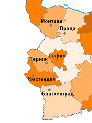 Географко разположение на Кюстендил